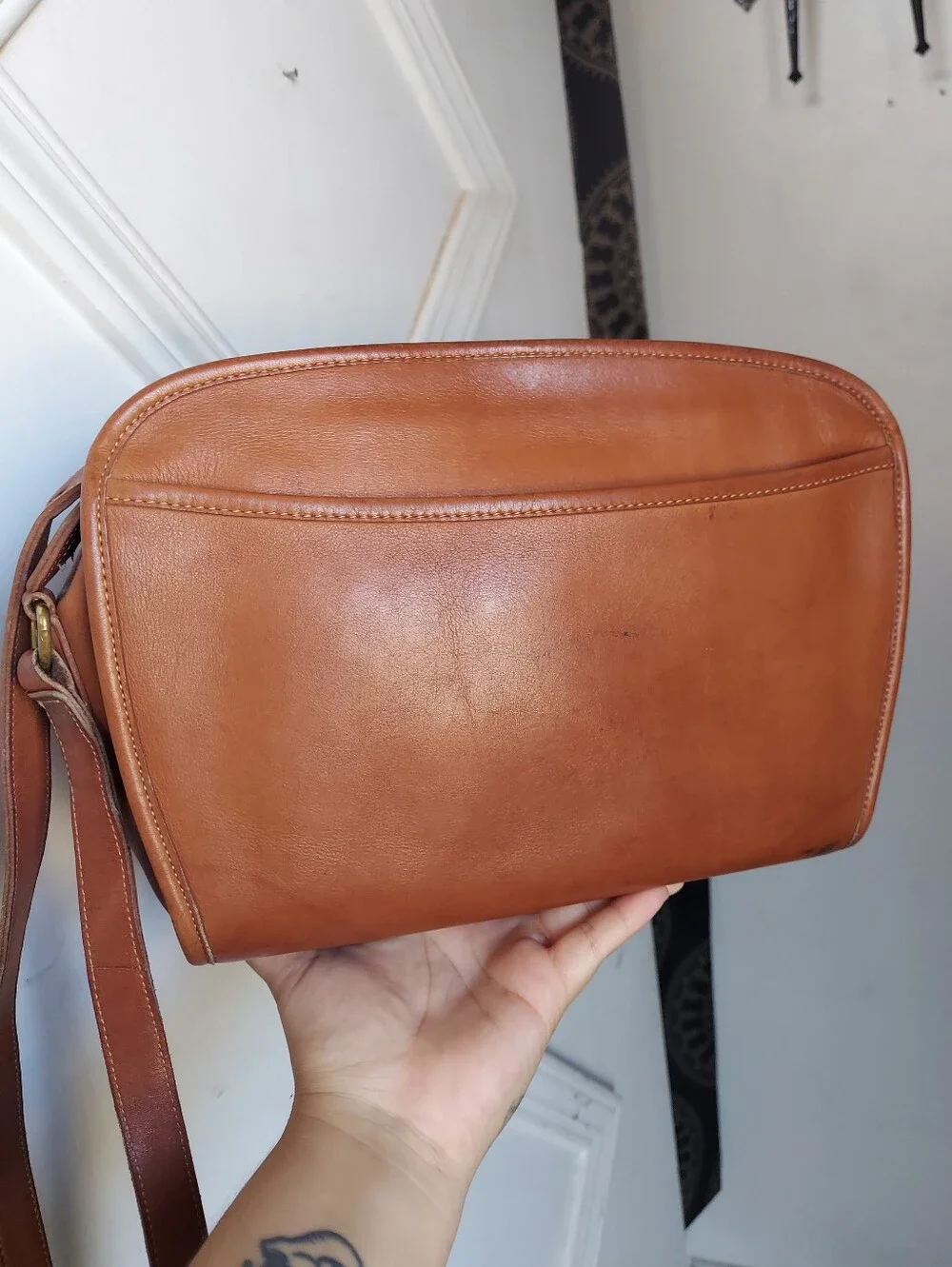Vintage Coach British Tan Brighton Bag 9895 USA🤎🍂